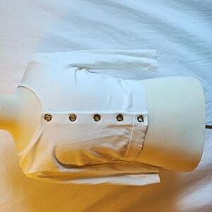 Calvin Klein cropped sweater with gold buttons size L